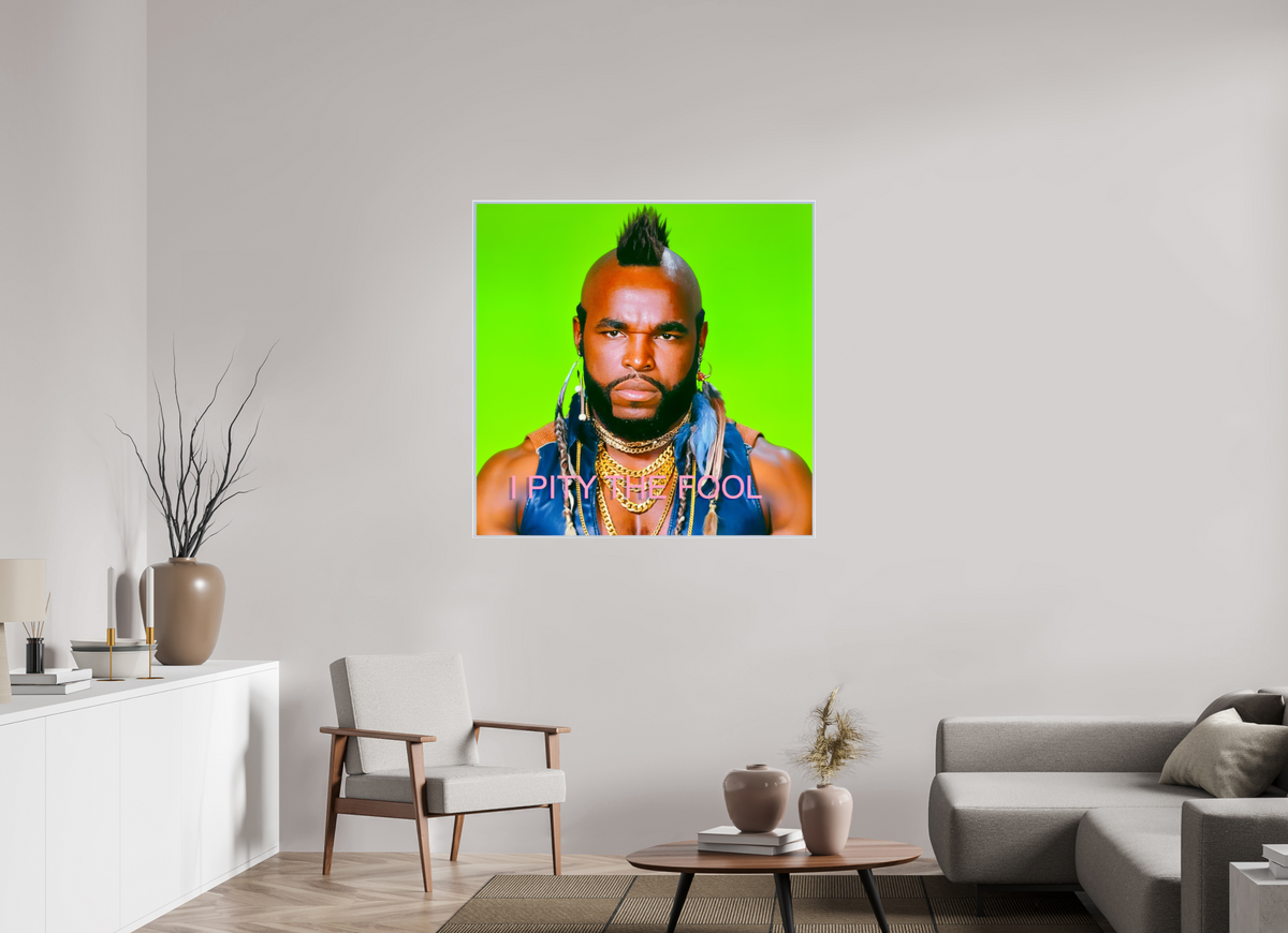43.6 x 43″, Complete Roberto Rabanne, I Pity The Fool, 2000