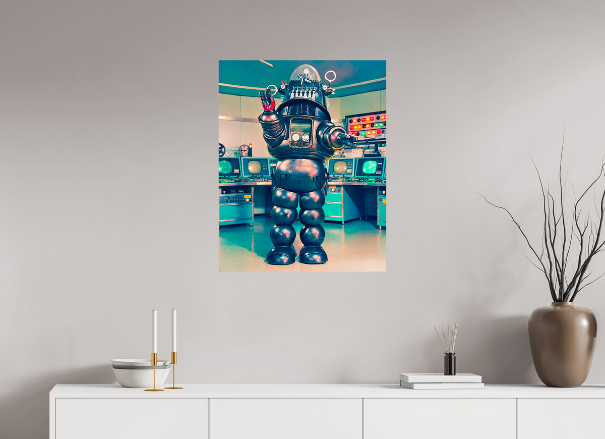 24 x 30.3″, WW ALUM Robbie The Robot