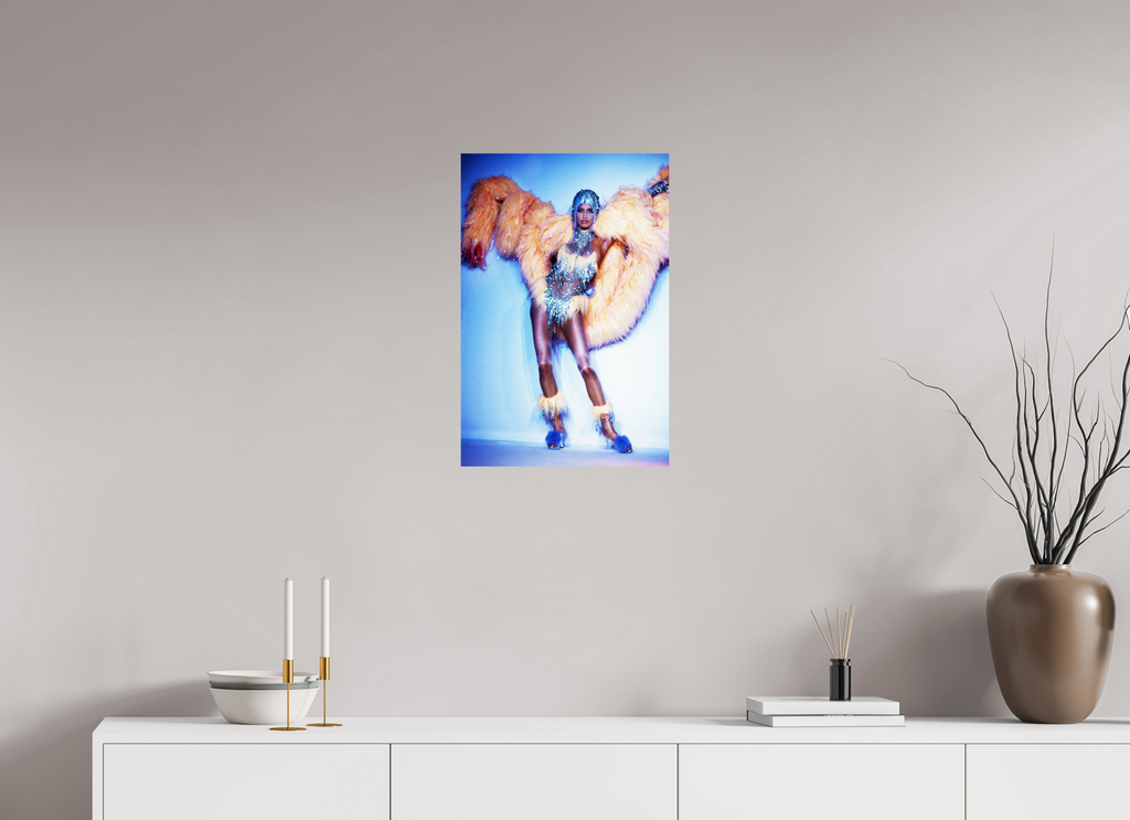 16 x 24″, WW ALUM Thierry Mugler A/W Yasmeen Ghauri, Paris 1995