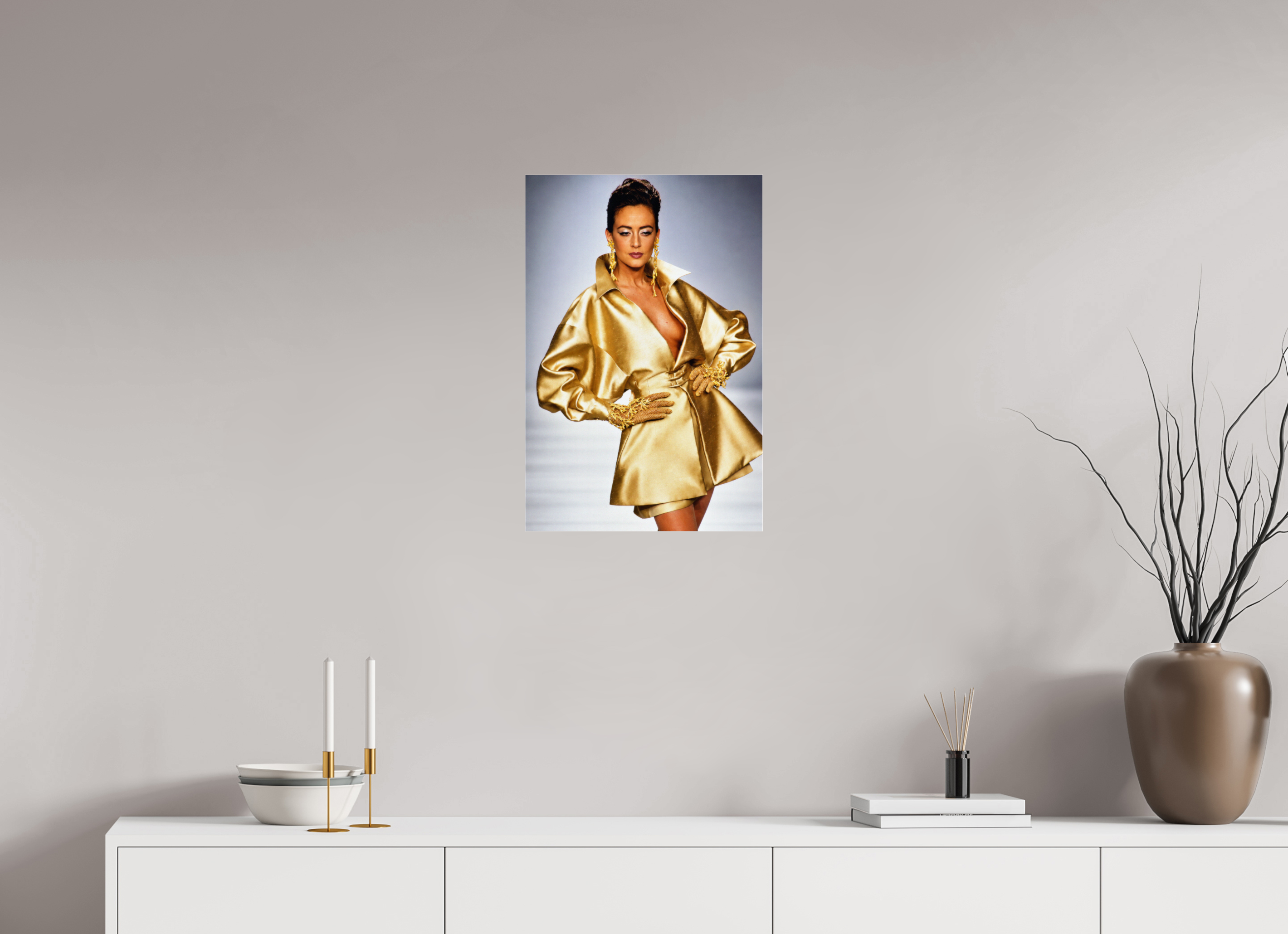 16 x 24″, Complete Claude Montana for Lanvin S/S Haute Couture, Cynthia de Antonio. Paris 1991