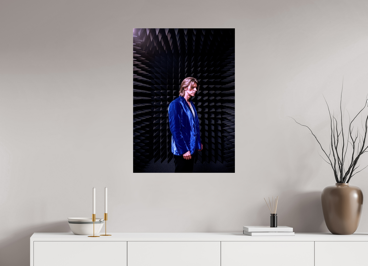 24 x 34.2″, Photo Print Under Acrylic Glass David Bowie anechoic chamber