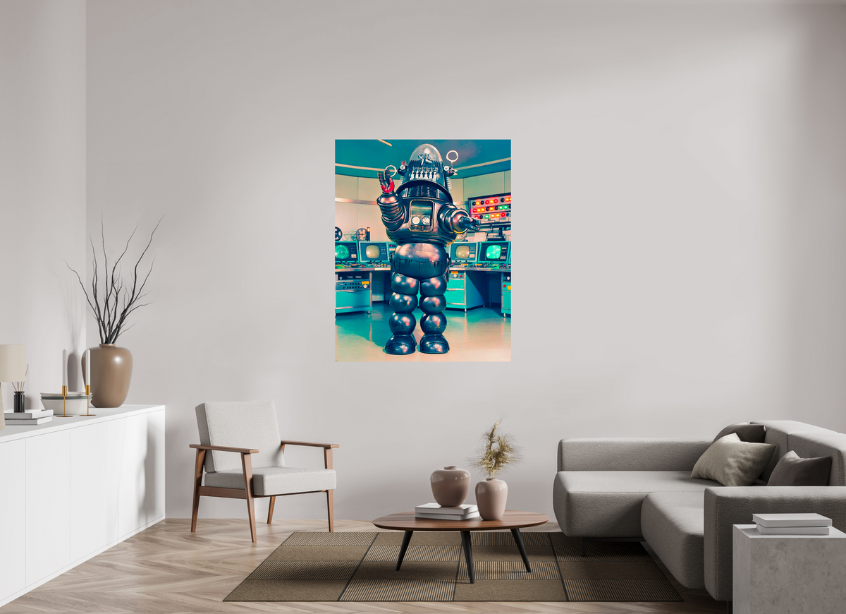 43 x 54.3″, WW ALUM Robbie The Robot
