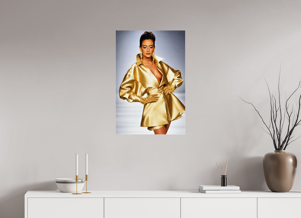 20 x 30″, Complete Claude Montana for Lanvin S/S Haute Couture, Cynthia de Antonio. Paris 1991