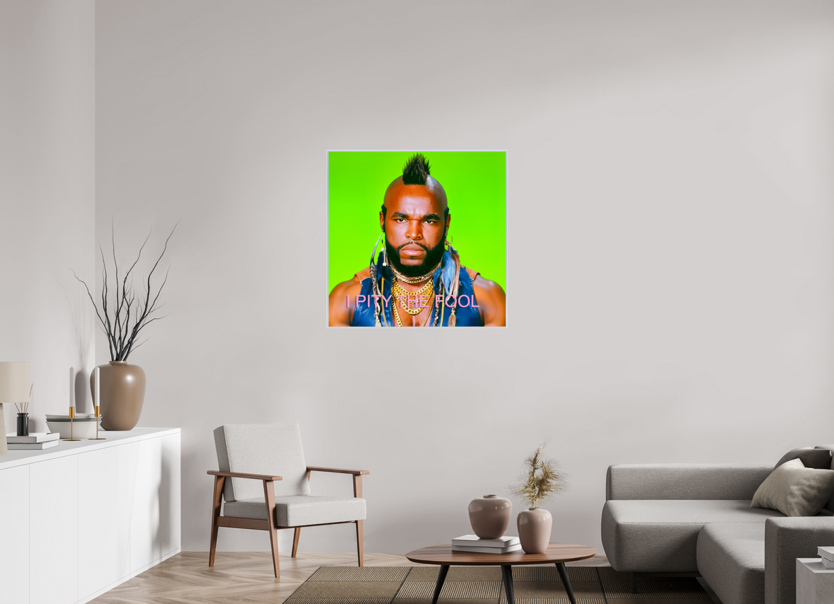 35.5 x 35″, Complete Roberto Rabanne, I Pity The Fool, 2000