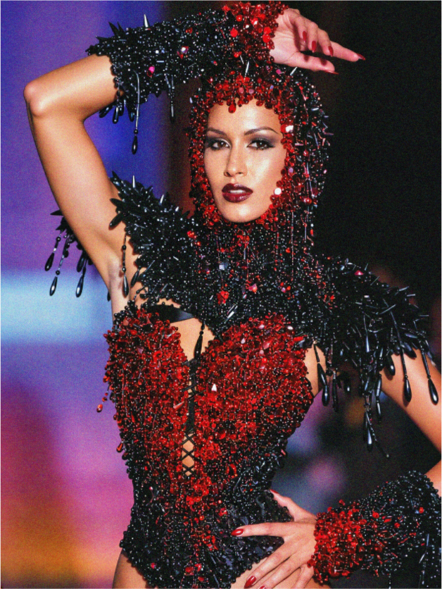 Main image Thierry Mugler A/W, Yasmeen Ghauri, Paris 1992