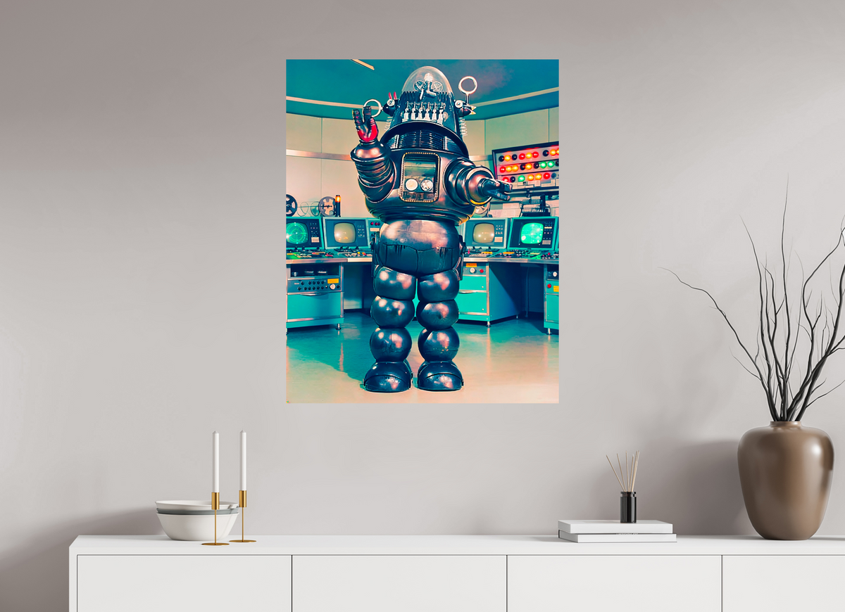 28 x 35.4″, WW ALUM Robbie The Robot
