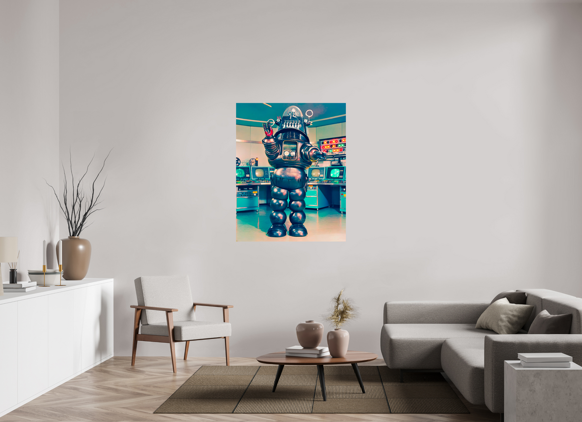 39 x 49.3″, WW ALUM Robbie The Robot