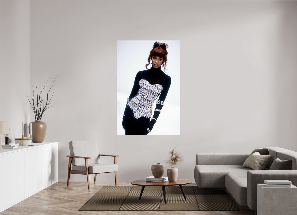 44 x 66″, Complete Dolce & Gabanna A/W Naomi Campbell, Milano 1992