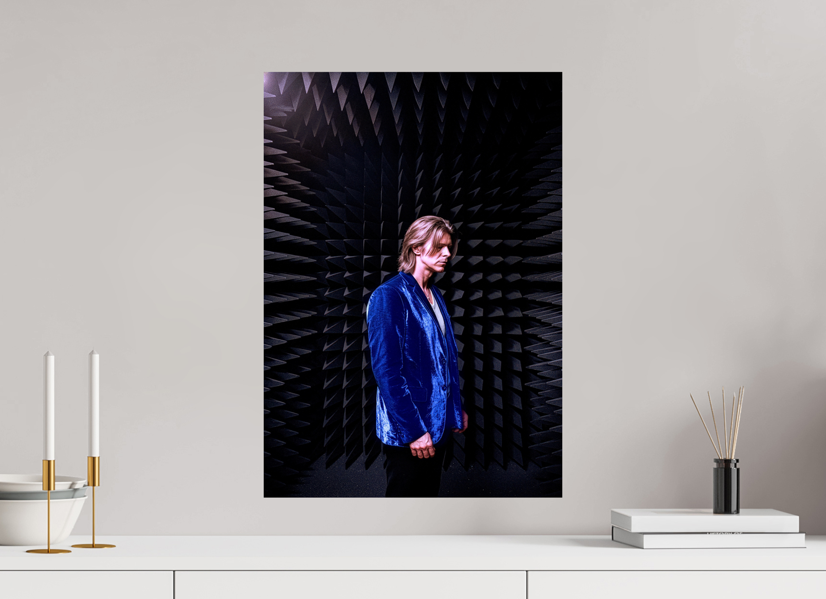 16 x 22.8″, WW ALUM David Bowie anechoic chamber