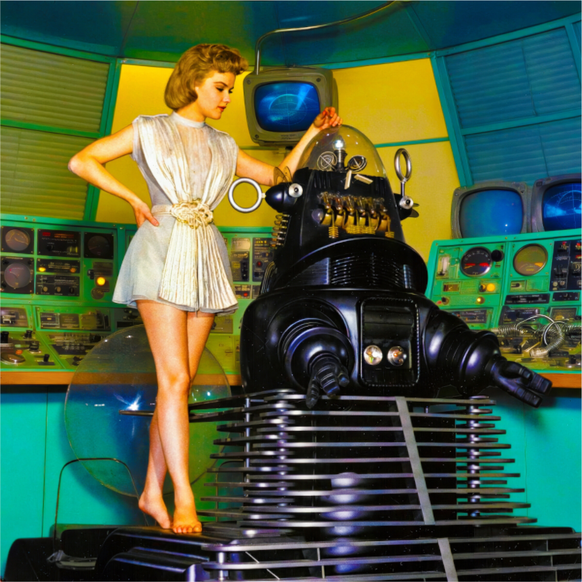 Main image Francesca Girardi, Robbie The Robot & Babe