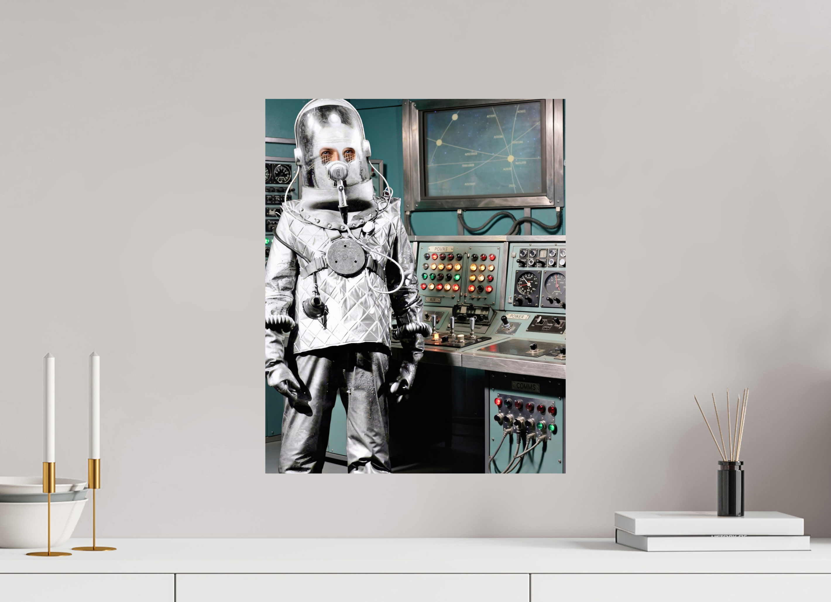 16 x 20″, WW ALUM Robot Atomic Laboratory
