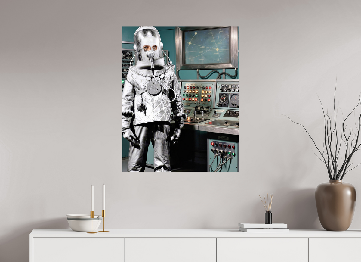 28 x 34.9″, WW ALUM Robot Atomic Laboratory